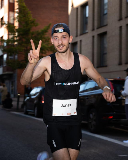 Løber til Berlin Maraton der bruger vores Næsestrips