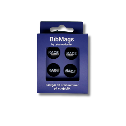 En pakke sportsmagneter til løb, cykling eller anden sport