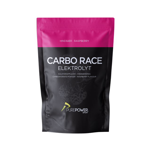 Carbo Race Elektrolyt Hindbær 1 kg | Kulhydratpulver - Løbeakademiet