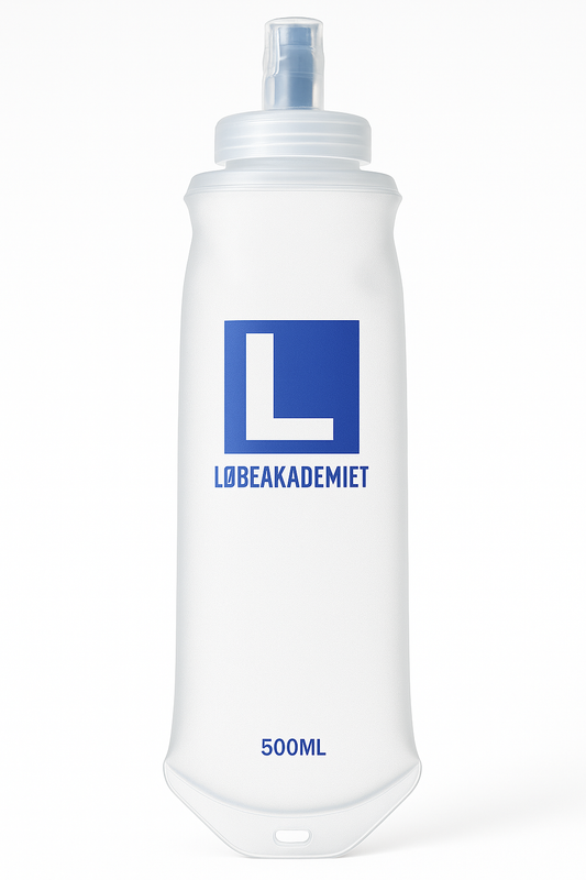 Softflask til løb – 500 ml løbeflaske med stor åbning